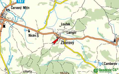 Kliknutm na mapu se zobraz celkov pohled na Zborovy